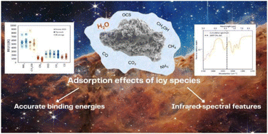 Predicting accurate binding energies and vibrational spectroscopic features of interstellar icy species. A quantum mechanical study